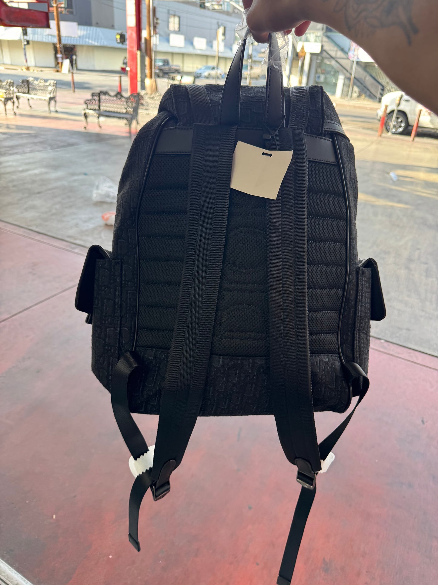 Black Dior Backpack