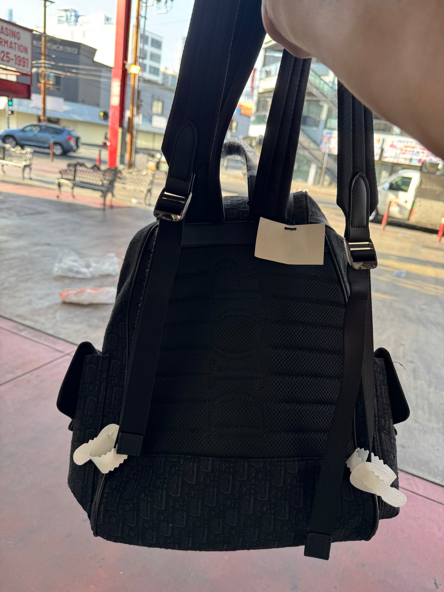 Black Dior Backpack