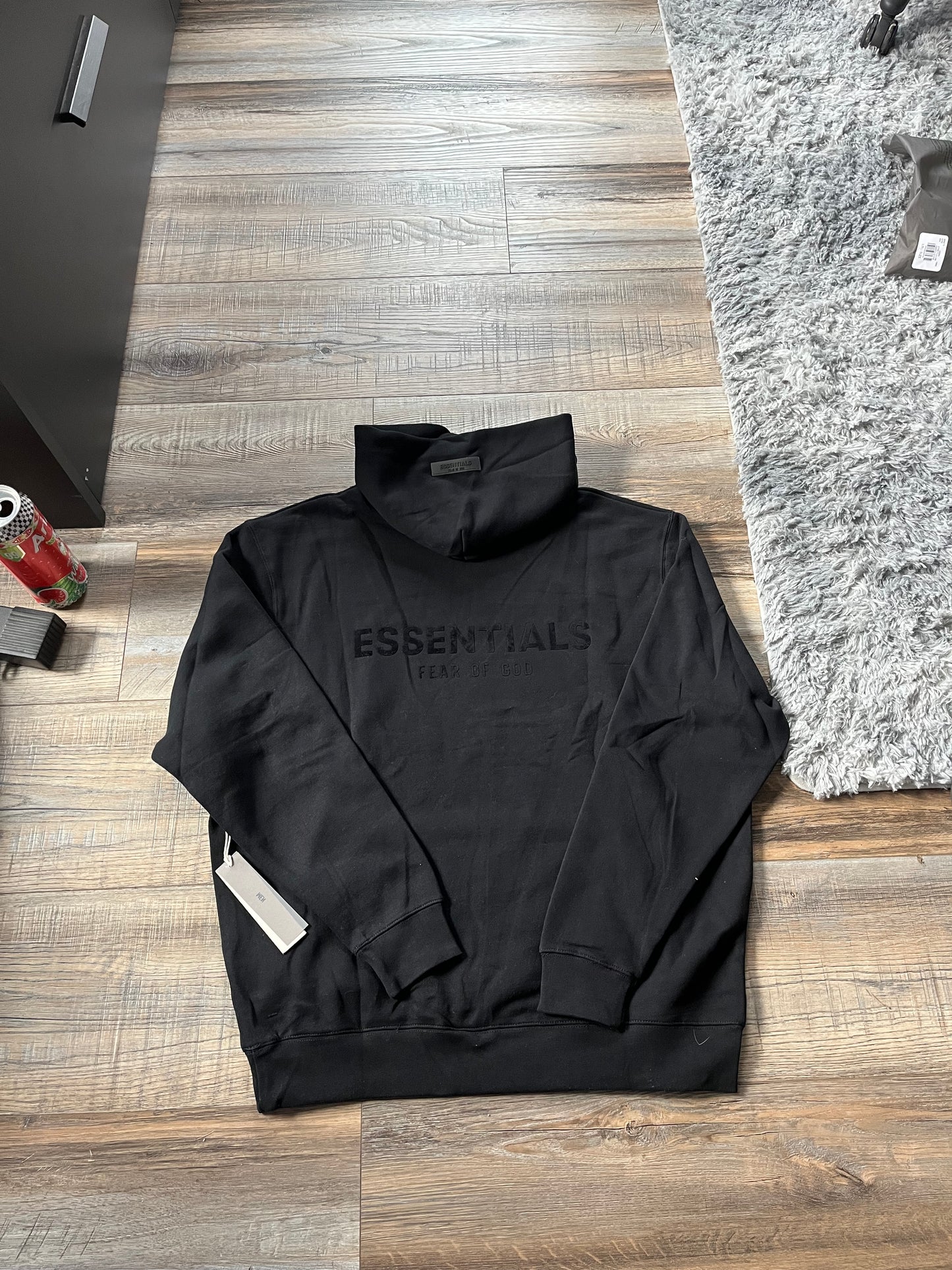 Black Essentials Hoodie