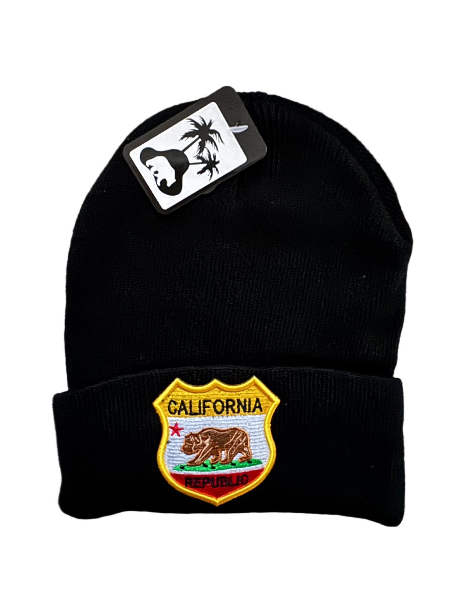 California Bear Badge Beanie
