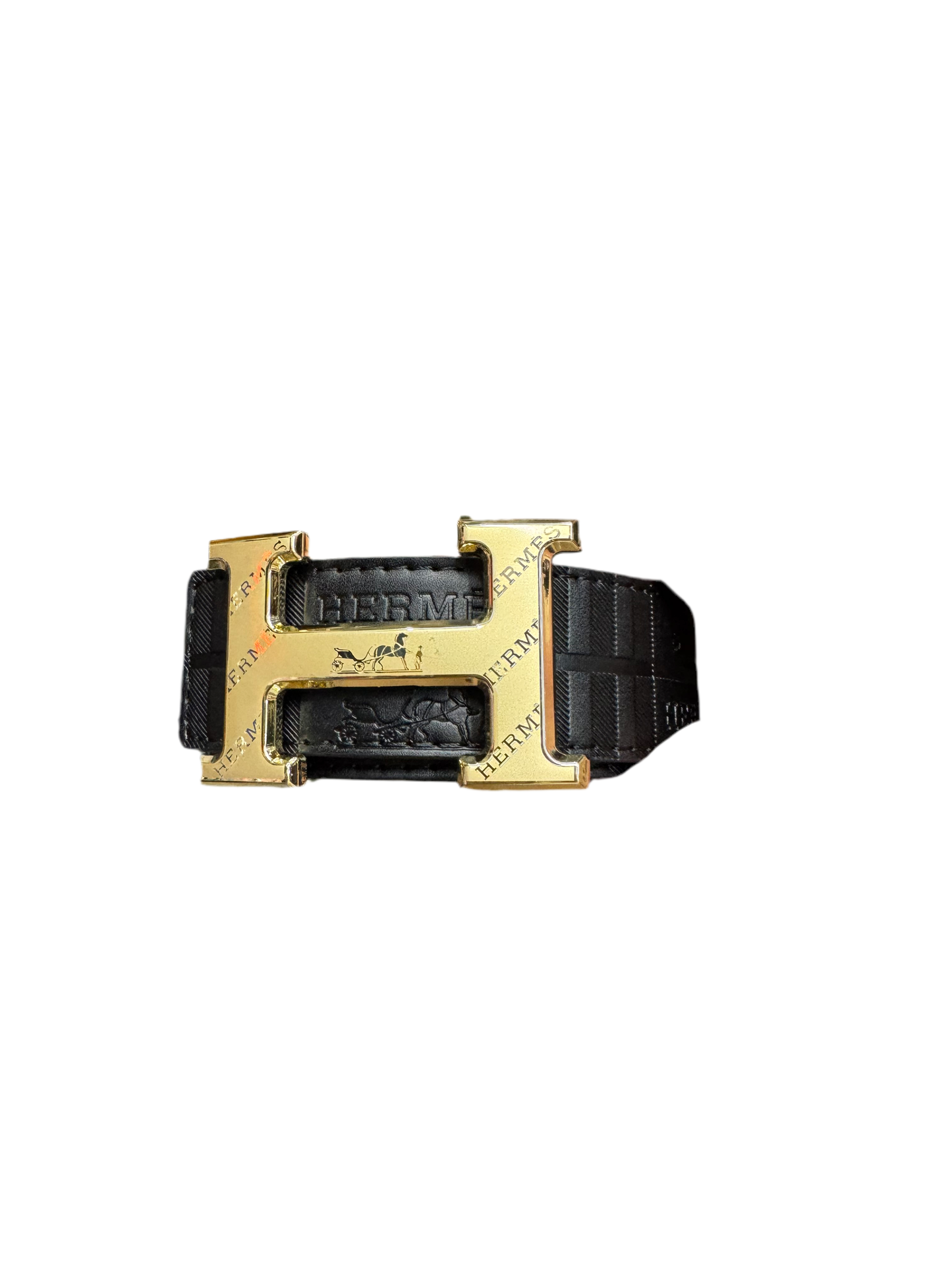 Hermes Black Leather Belt