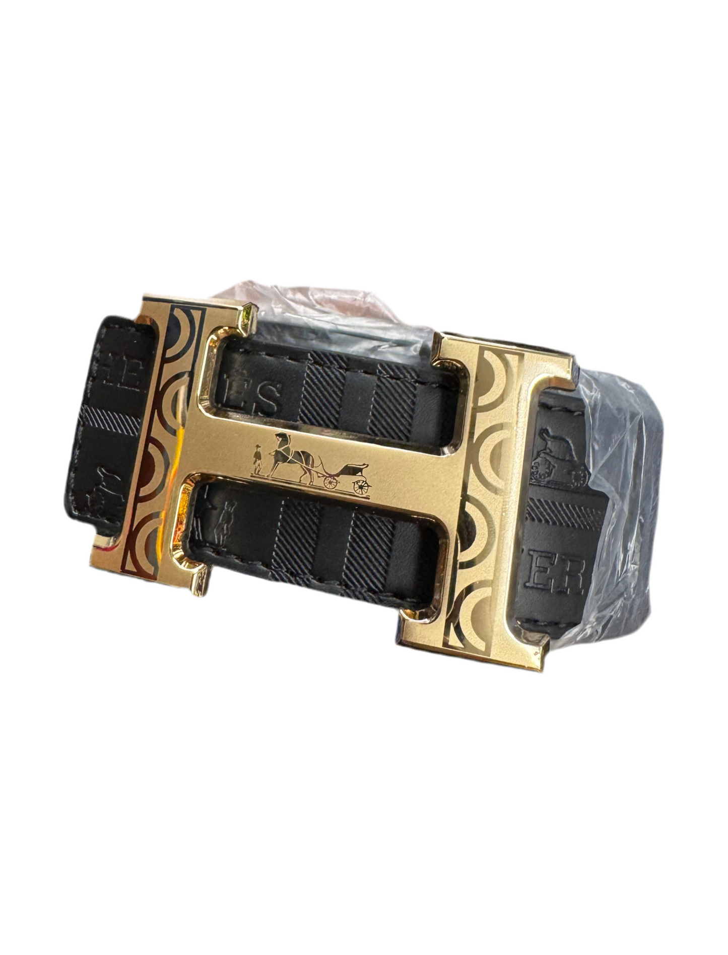 Hermes Black Leather Belt