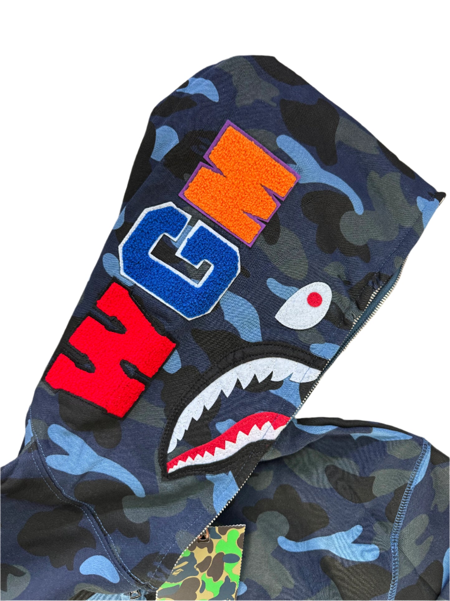 BAPE Color Camo Shark Full Zip Hoodie