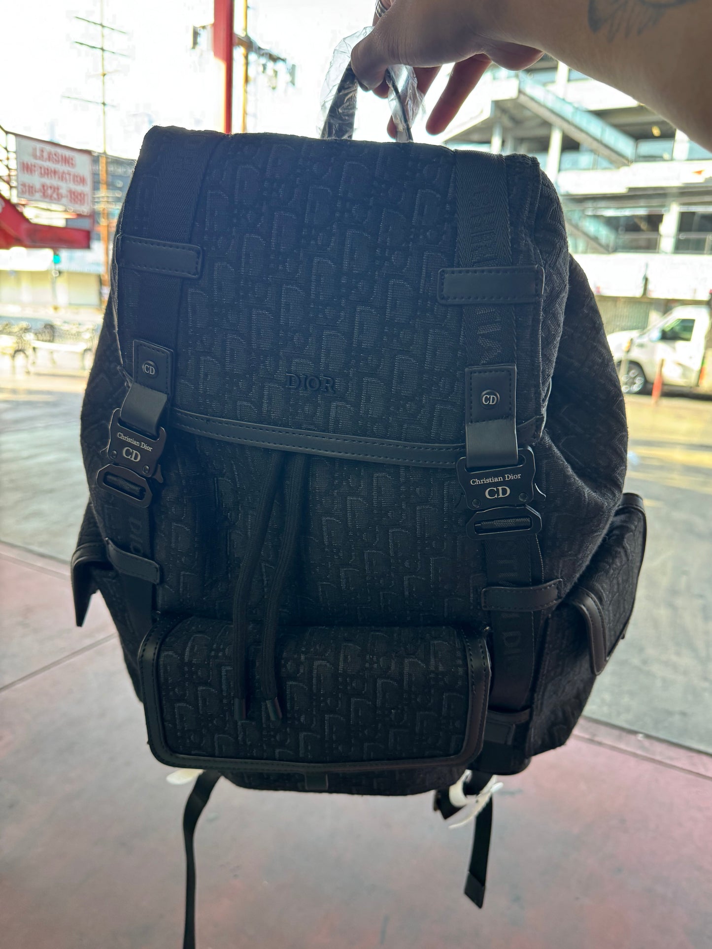 Black Dior Backpack
