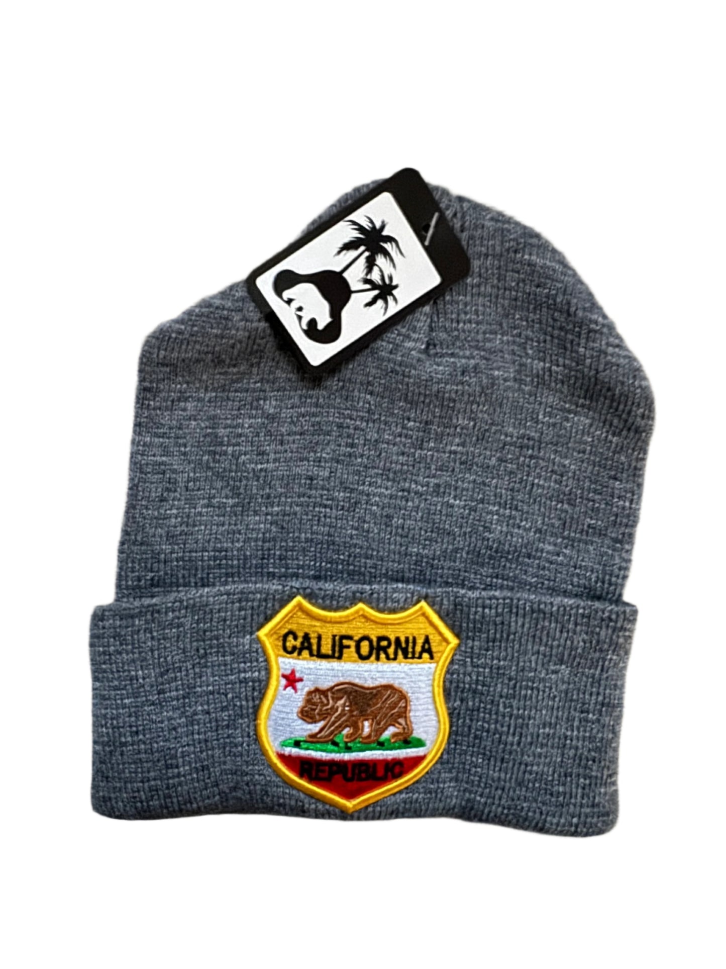 California Bear Badge Beanie