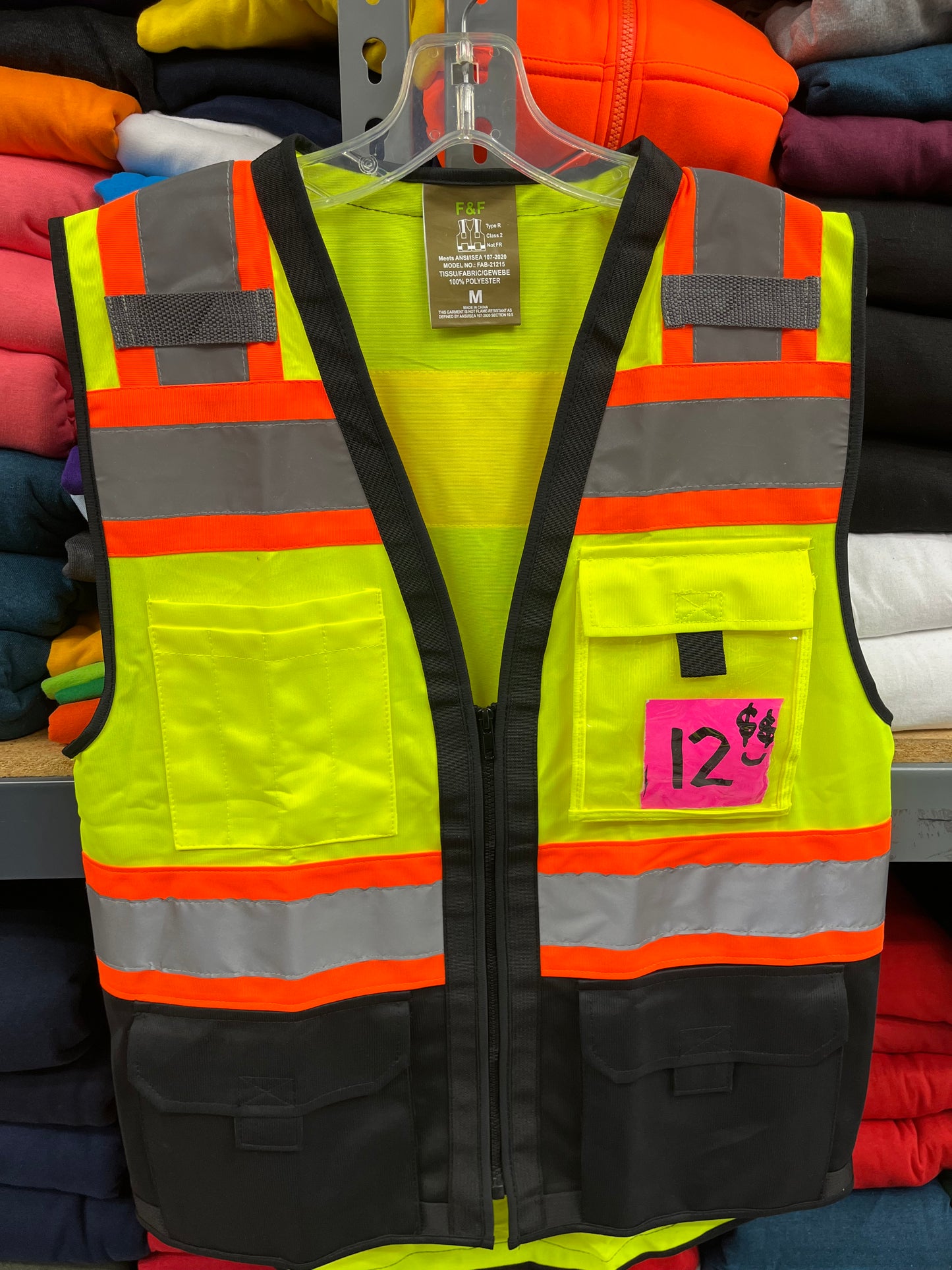Work Vests with Black