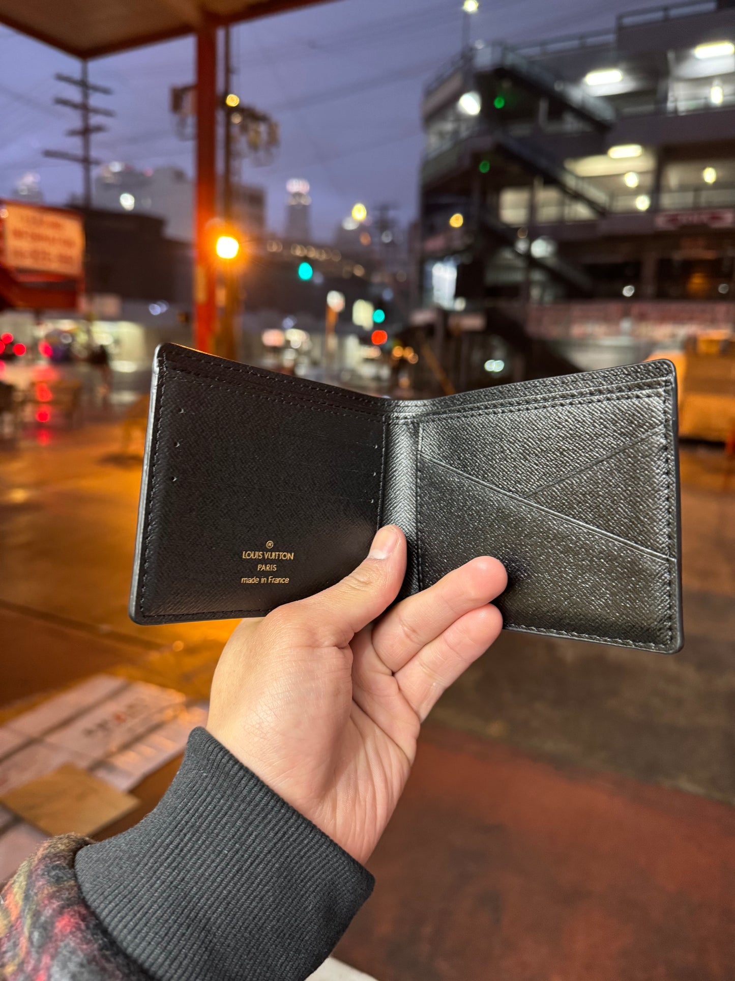 LV Black Wallet