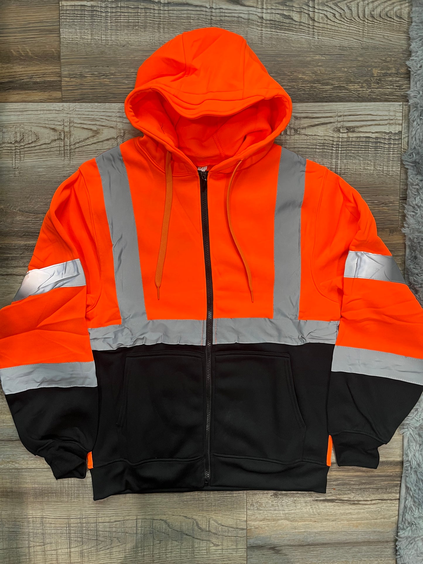 Zip Up Hoodie with Reflectors