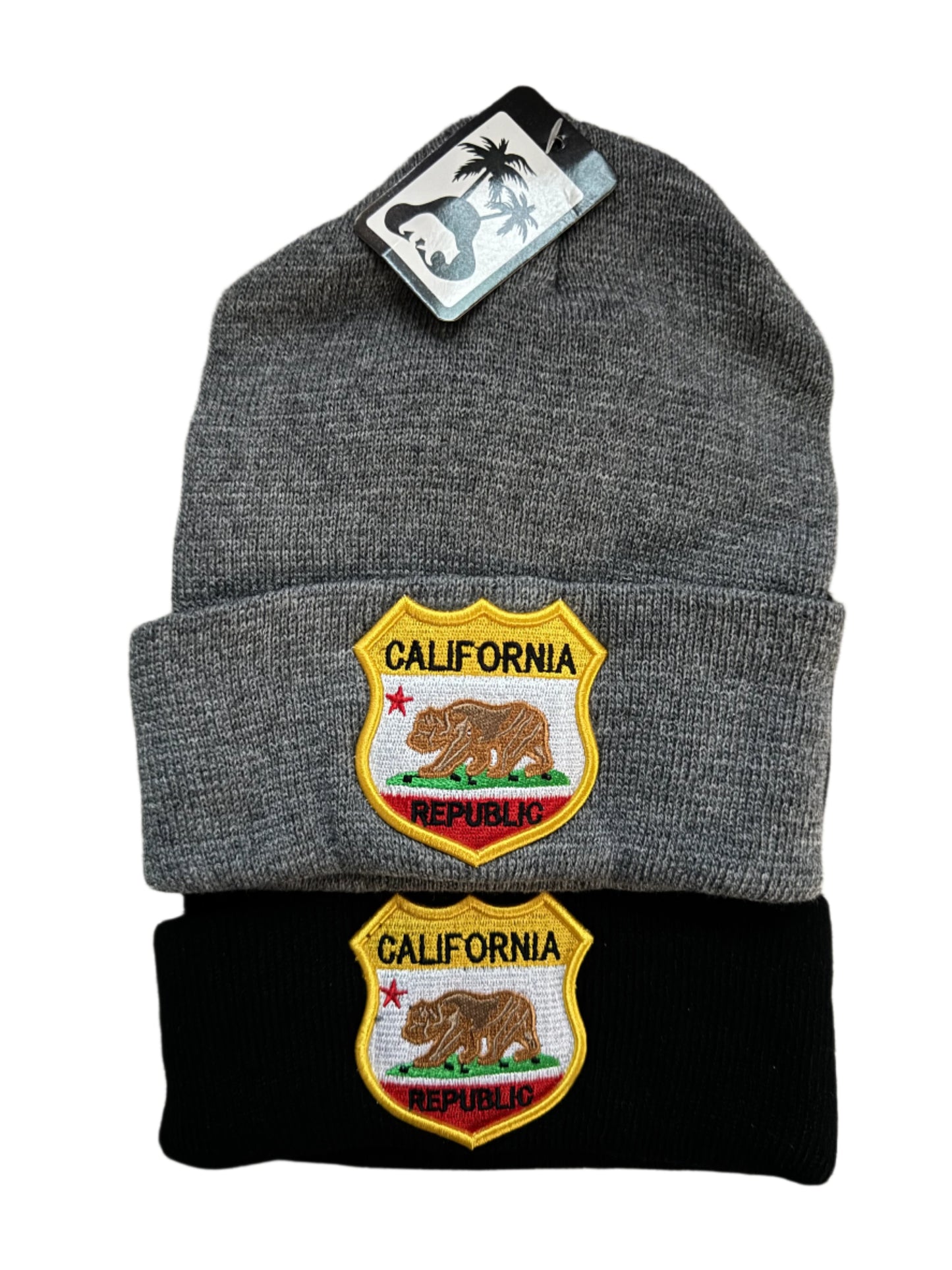 California Bear Badge Beanie
