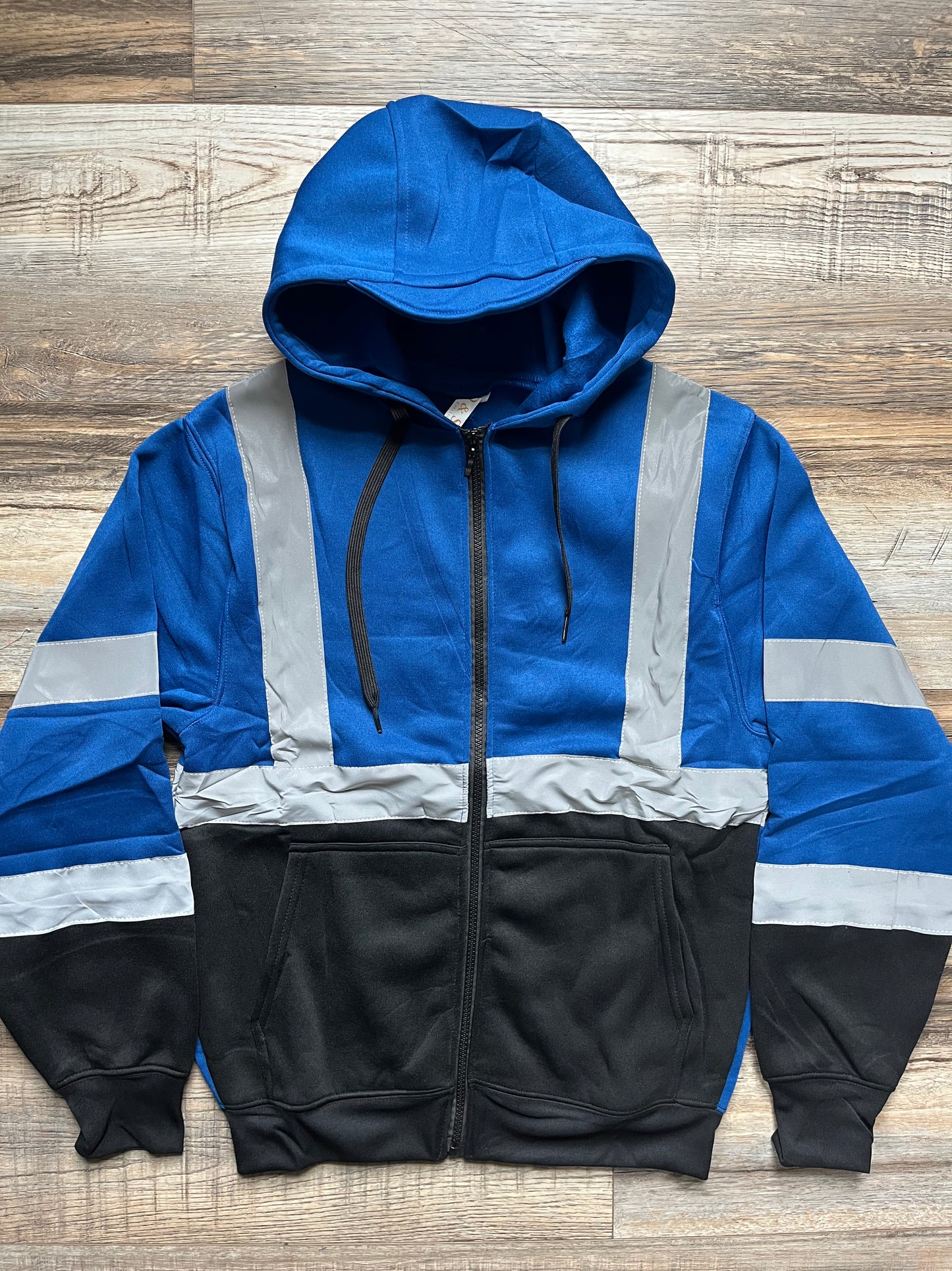 Zip Up Hoodie with Reflectors