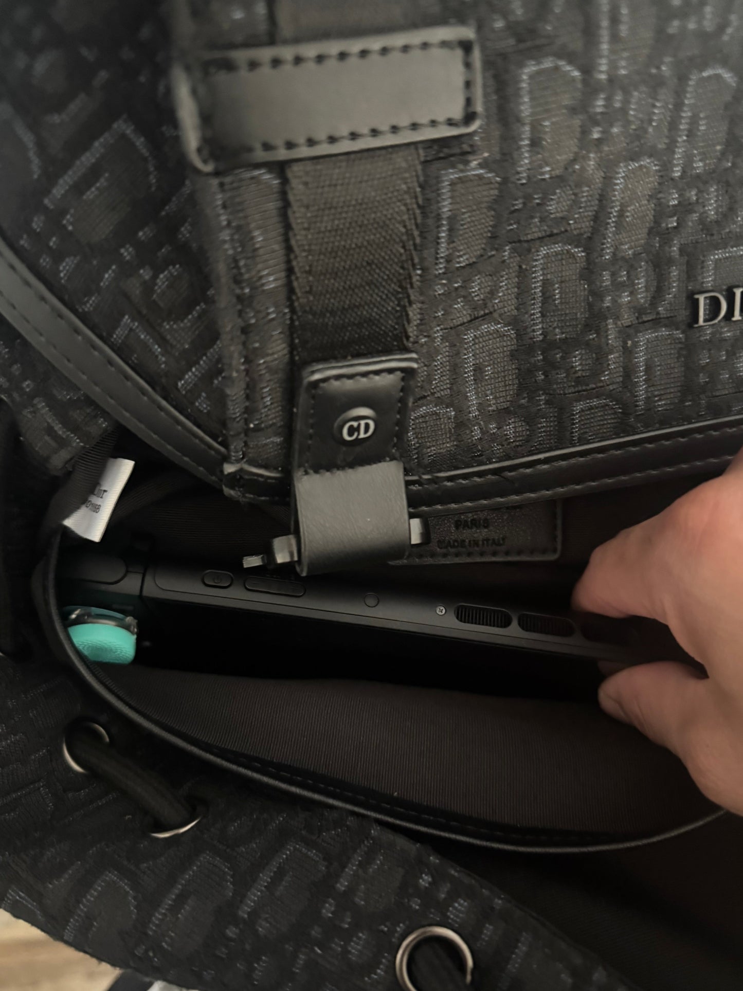 Black Dior Backpack