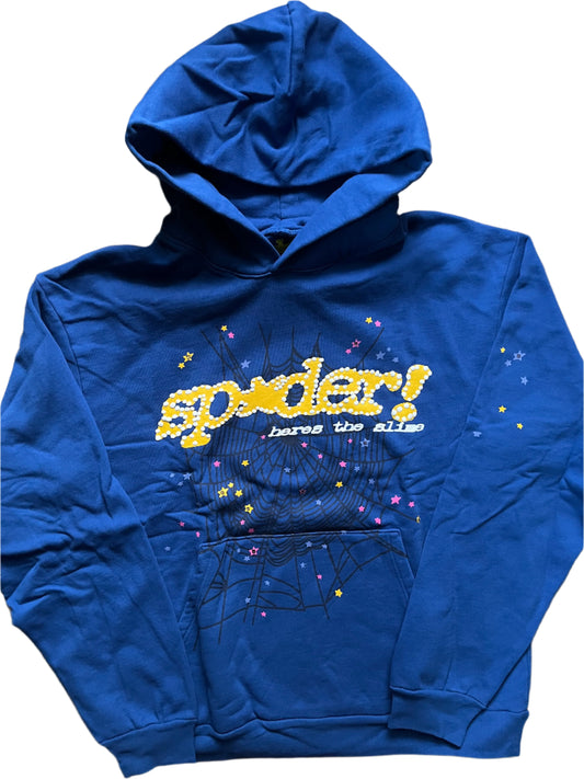 Royal Blue Sp5der Hoodie