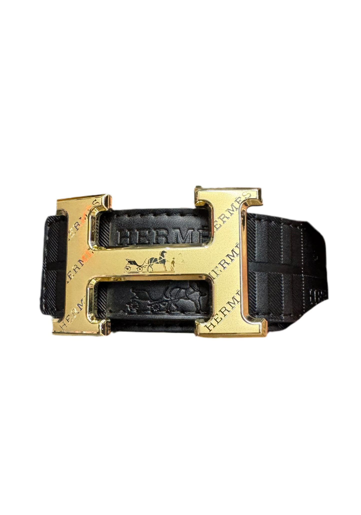 Hermes Black Leather Belt