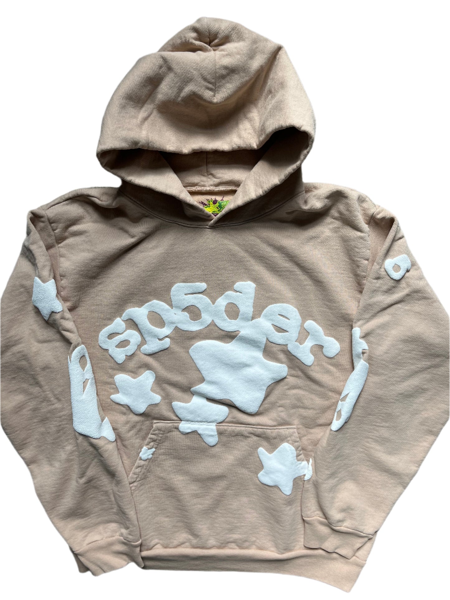 Beige Beluga Sp5der Hoodie