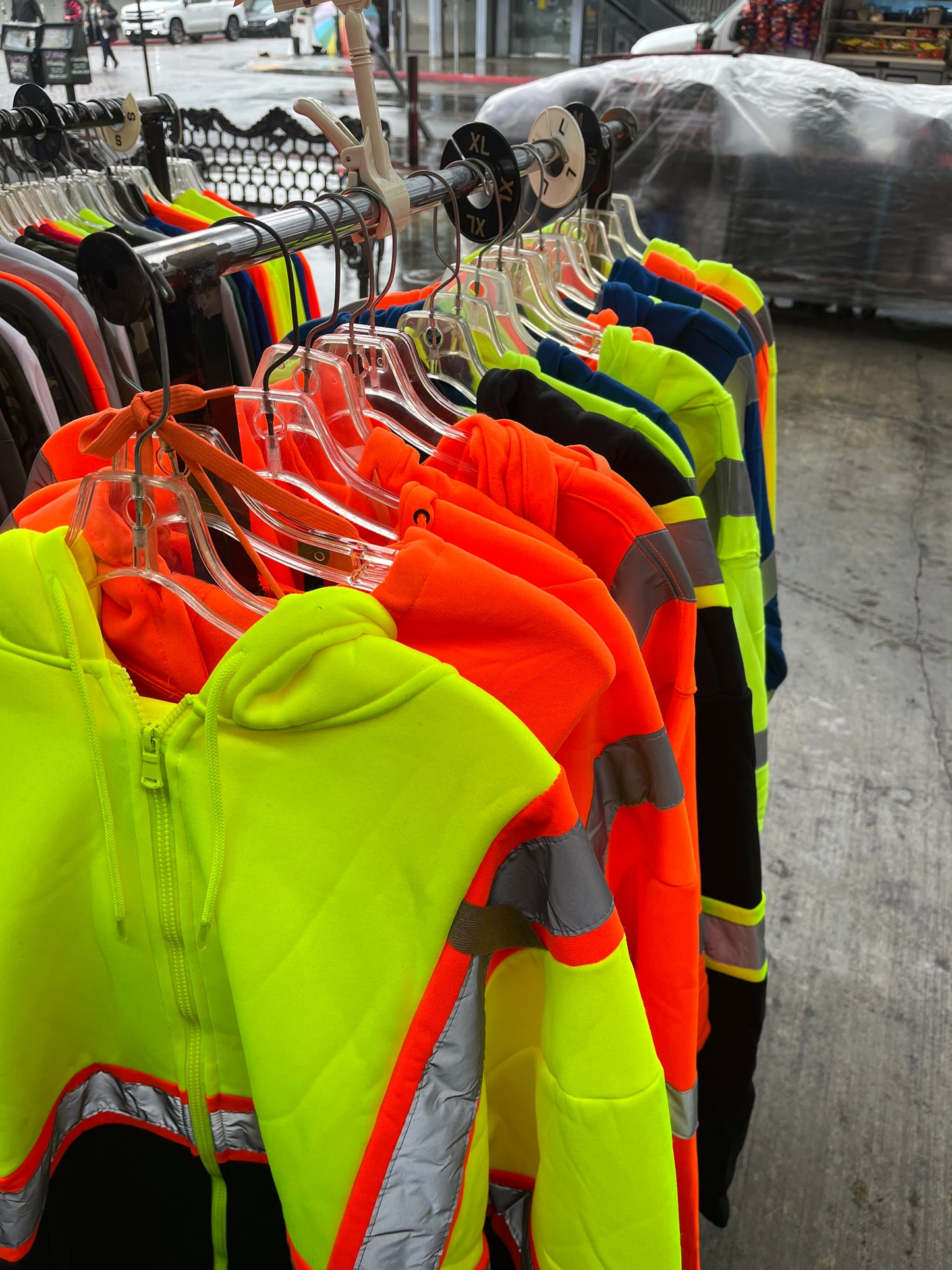 Zip Up Hoodie with Reflectors