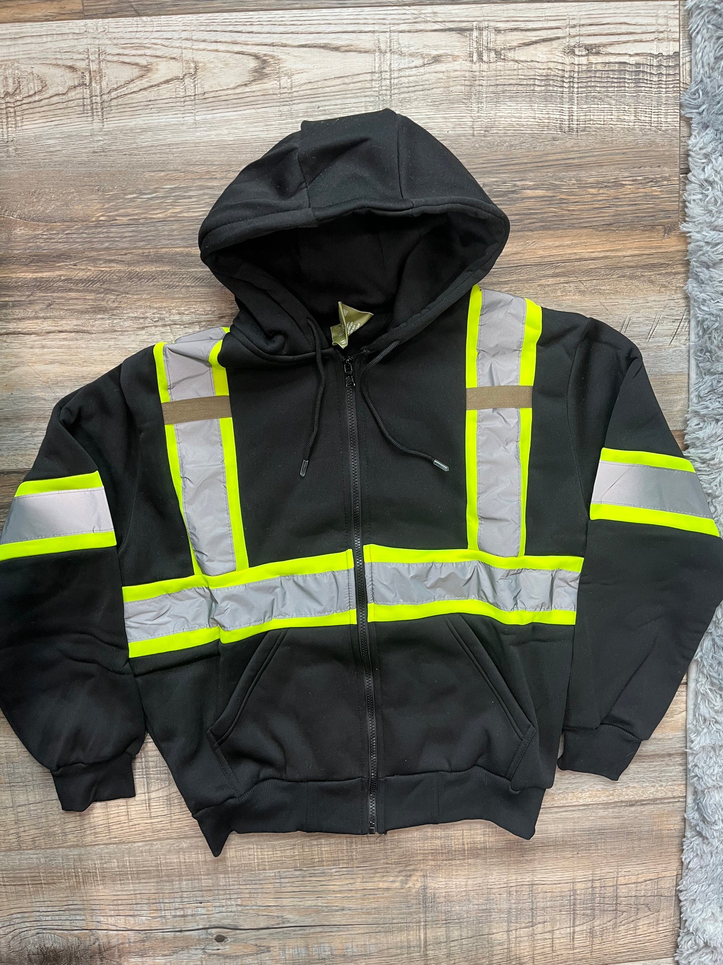 Zip Up Hoodie with Reflectors