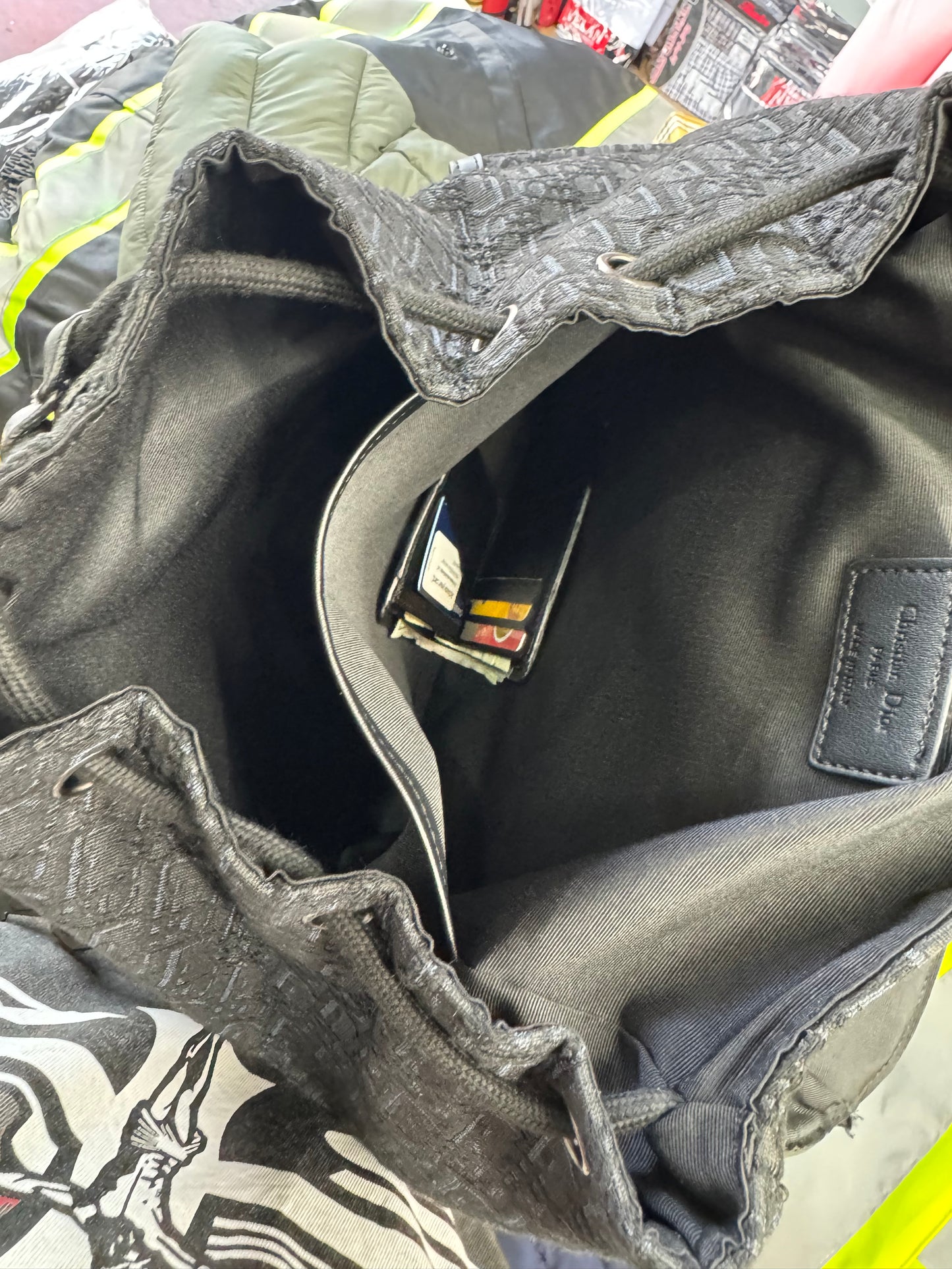 Black Dior Backpack