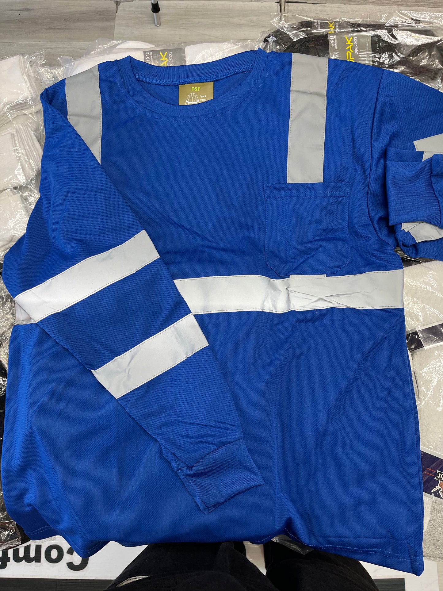 Longsleeve Tee Shirt with Reflectors