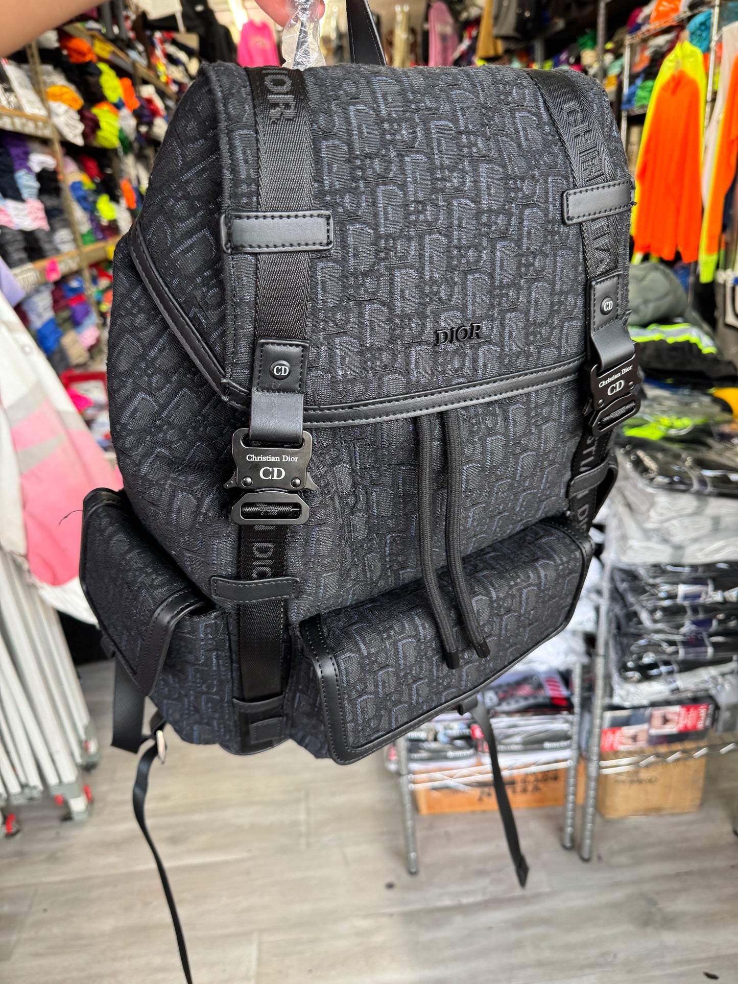 Black Dior Backpack