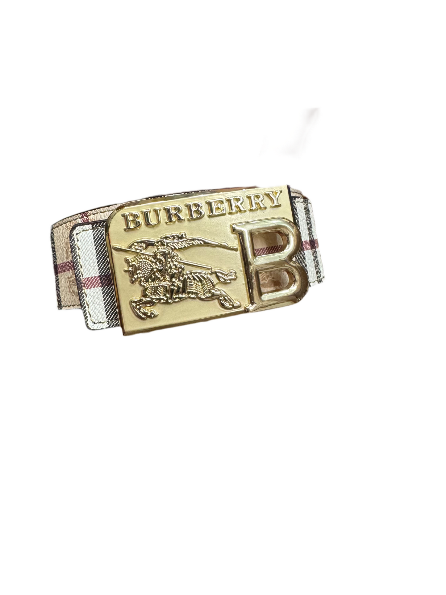 Burberry Tan Leather Belt