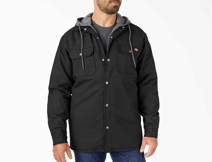 Dickies Water Repellent Duck Hooded Shirt Jacket