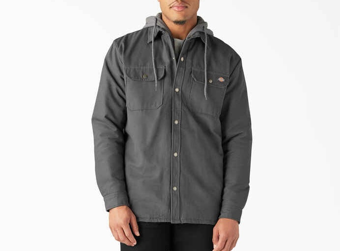 Dickies Water Repellent Duck Hooded Shirt Jacket