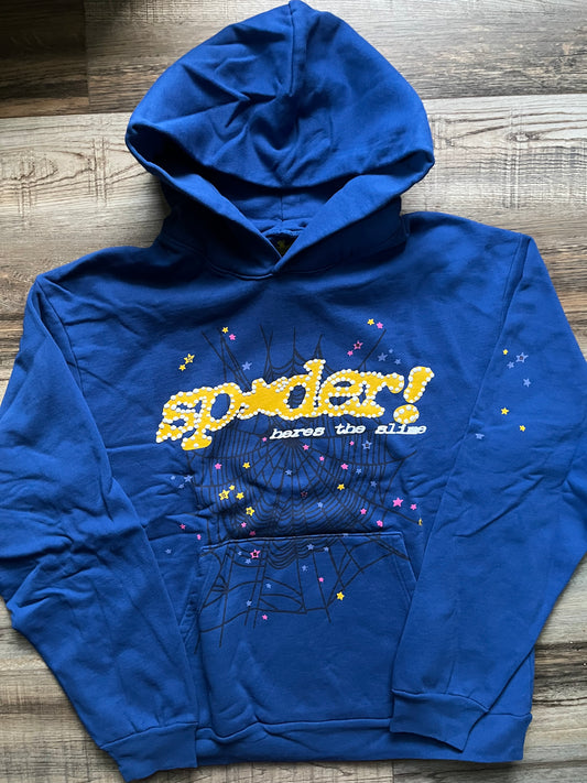 Royal Blue Sp5der Hoodie