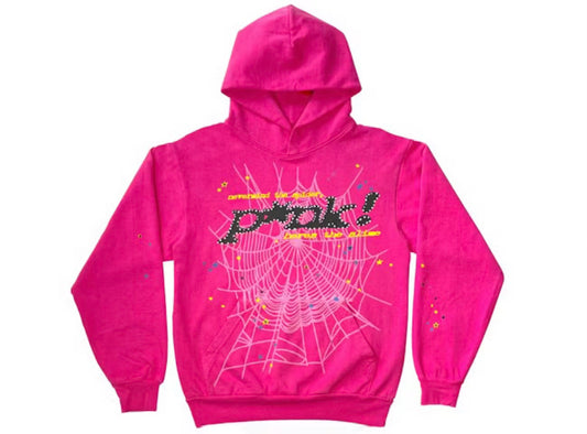 Pink Punk v2 Sp5der Hoodie