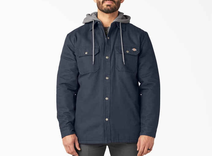 Dickies Water Repellent Duck Hooded Shirt Jacket