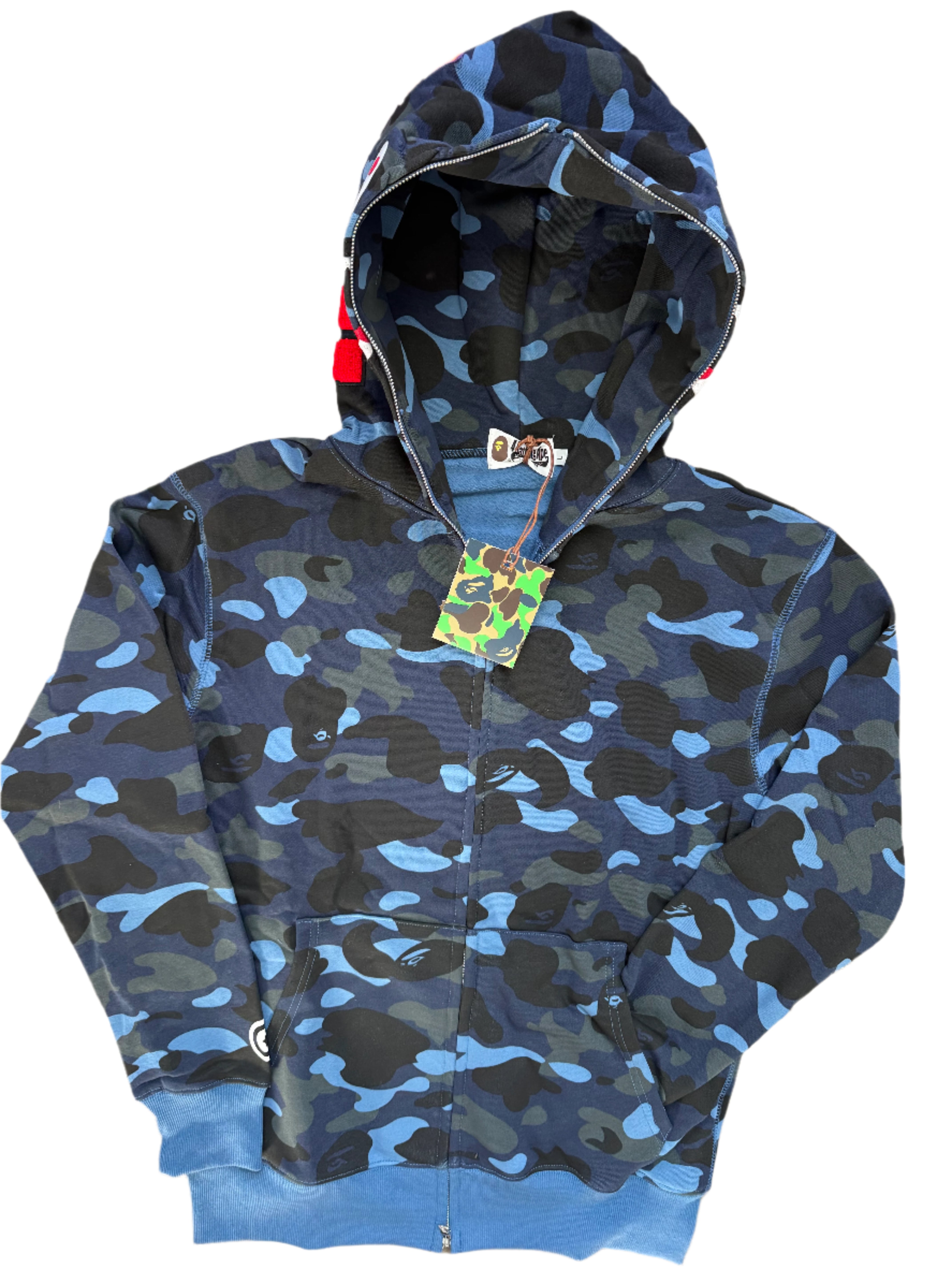 BAPE Color Camo Shark Full Zip Hoodie – PowerTeez
