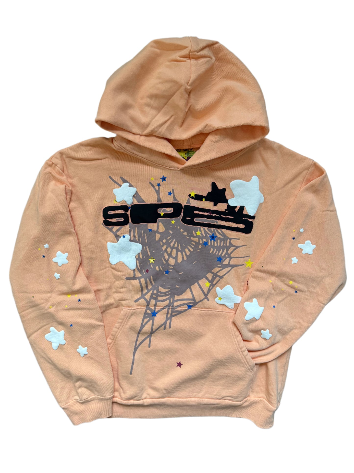 Peach Sp5der Hoodie