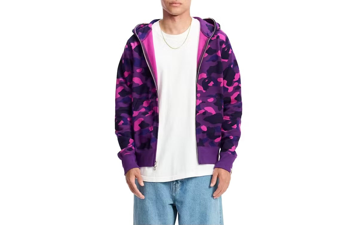 BAPE Color Camo Shark Full Zip Hoodie